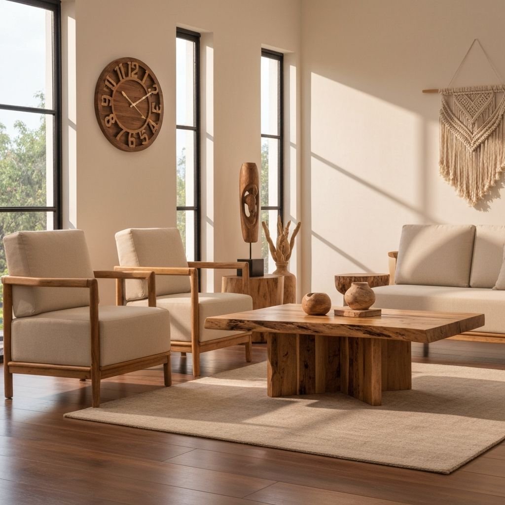 Artisan crafting wooden furniture